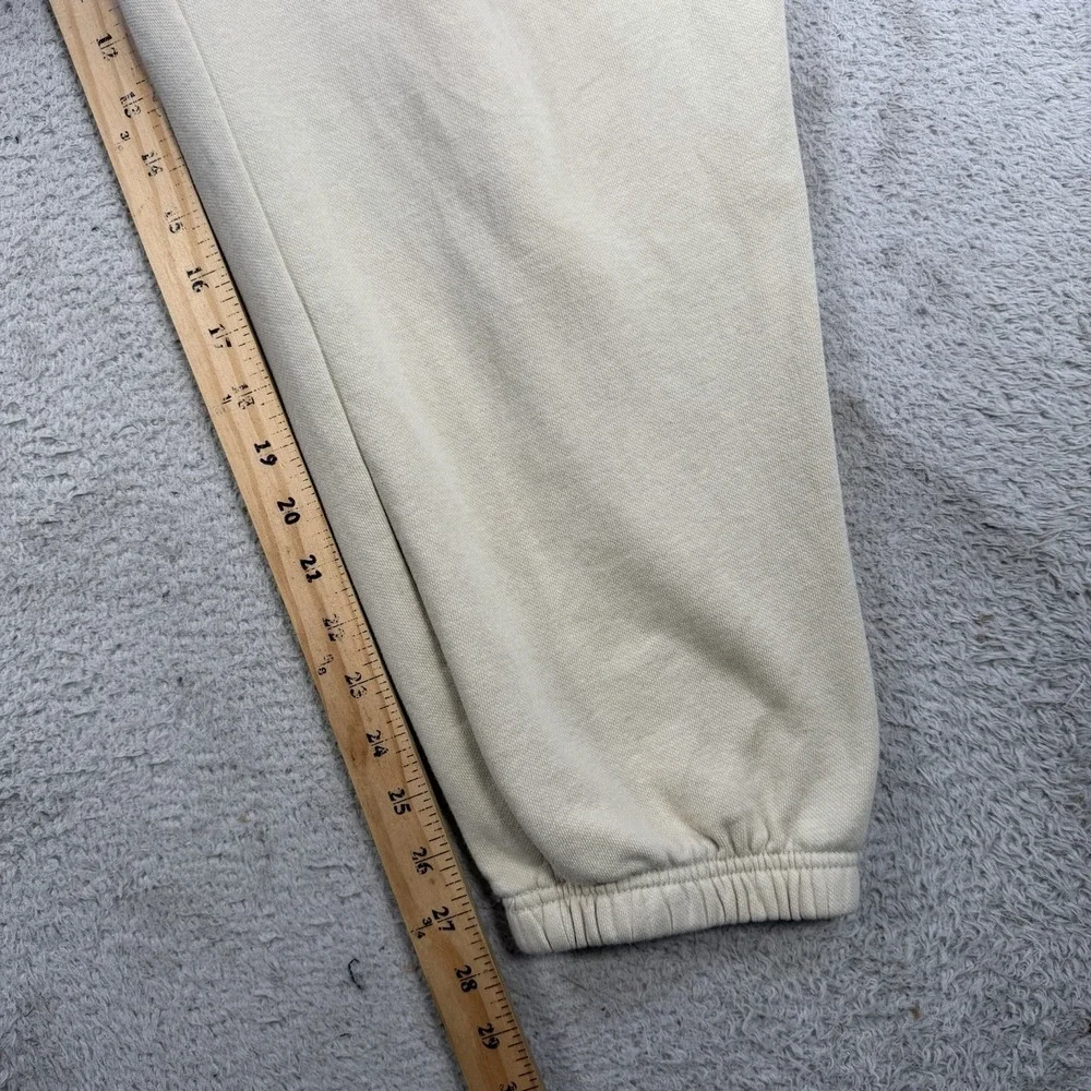 The North Face Sweatpants Mens 2XL Beige Fleece Drawstring Pocket Joggers